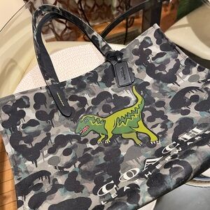 COACH Camo Tote with Rexy
